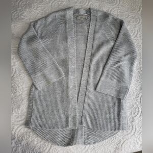 Loft Gray Knit Cardigan, size M